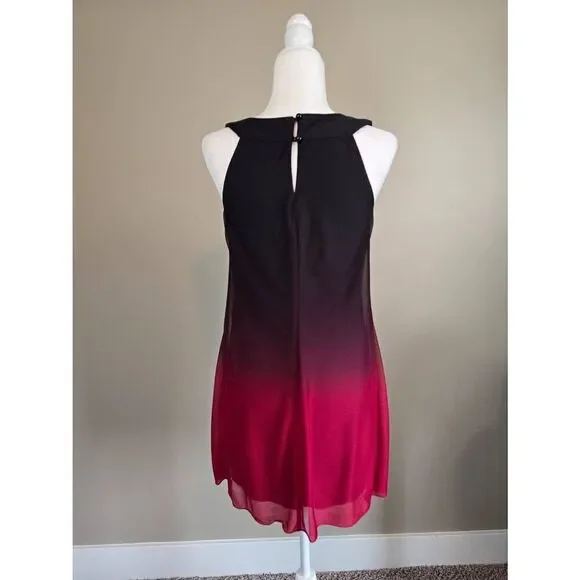 A. Byer Red Black Ombre dress Sz S - Picture 3 of 7
